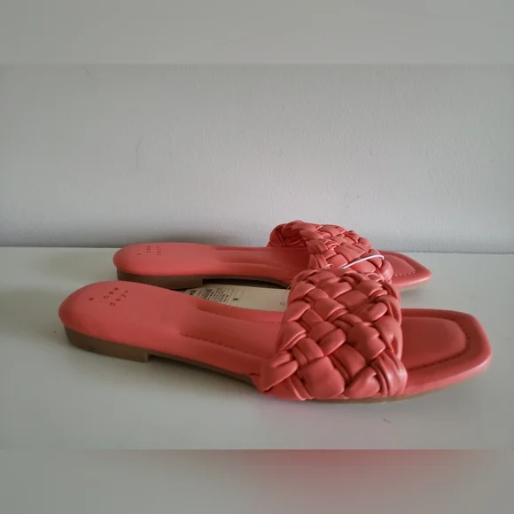 a new day Shoes Womens Pink Clarissa Slide Sandals Size 85